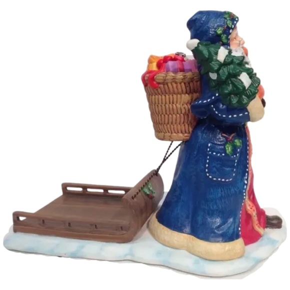 Party Lite Candle Holder Santa Sled P8571 Christmas - Picture 2 of 11
